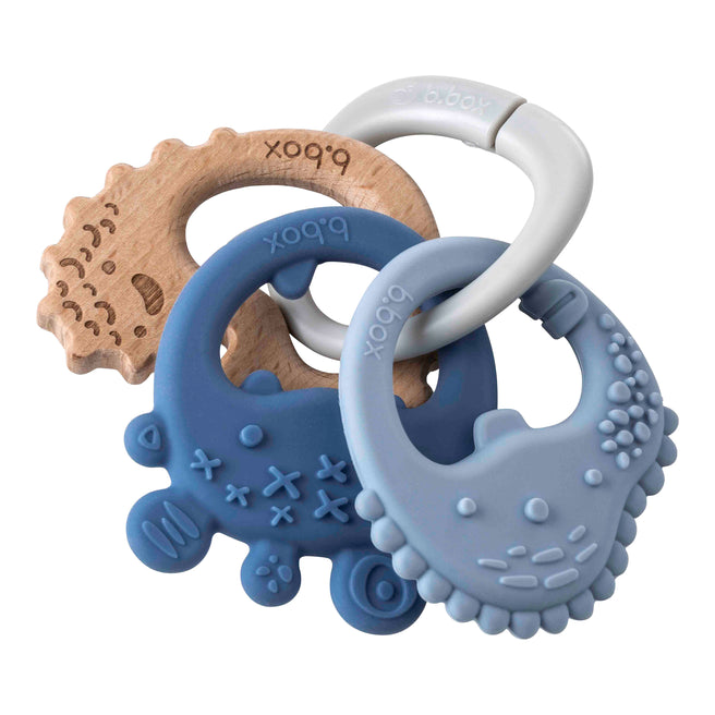 trio teether - lullaby blue