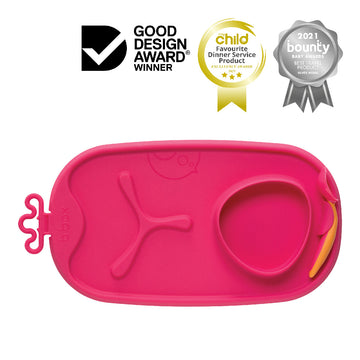 roll + go mealtime mat - strawberry shake