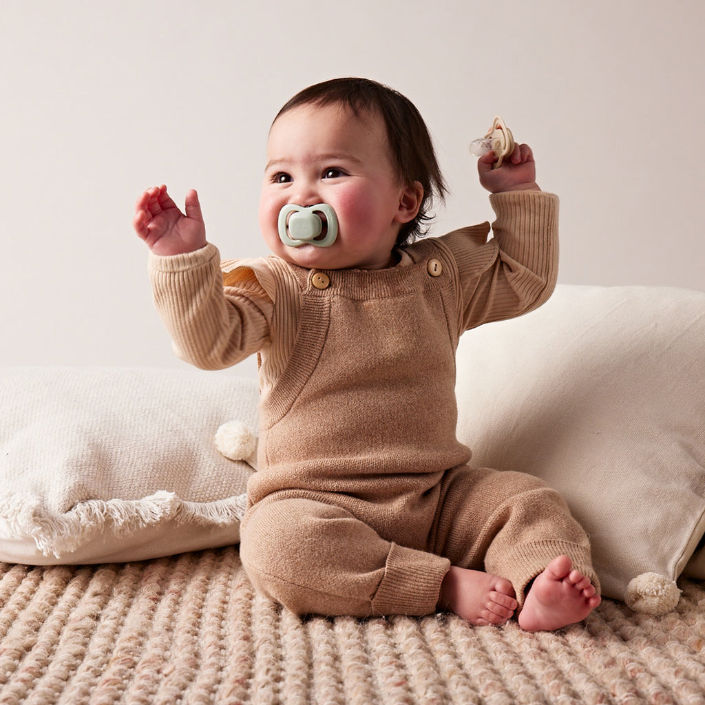 soother duo silicone - forest + sage