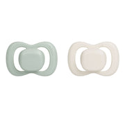 soother duo silicone - sage + vanilla