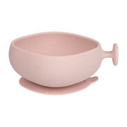 silicone bowl + lid  - blush