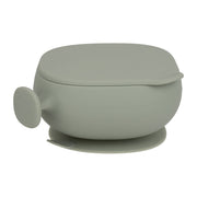 silicone bowl + lid  - sage