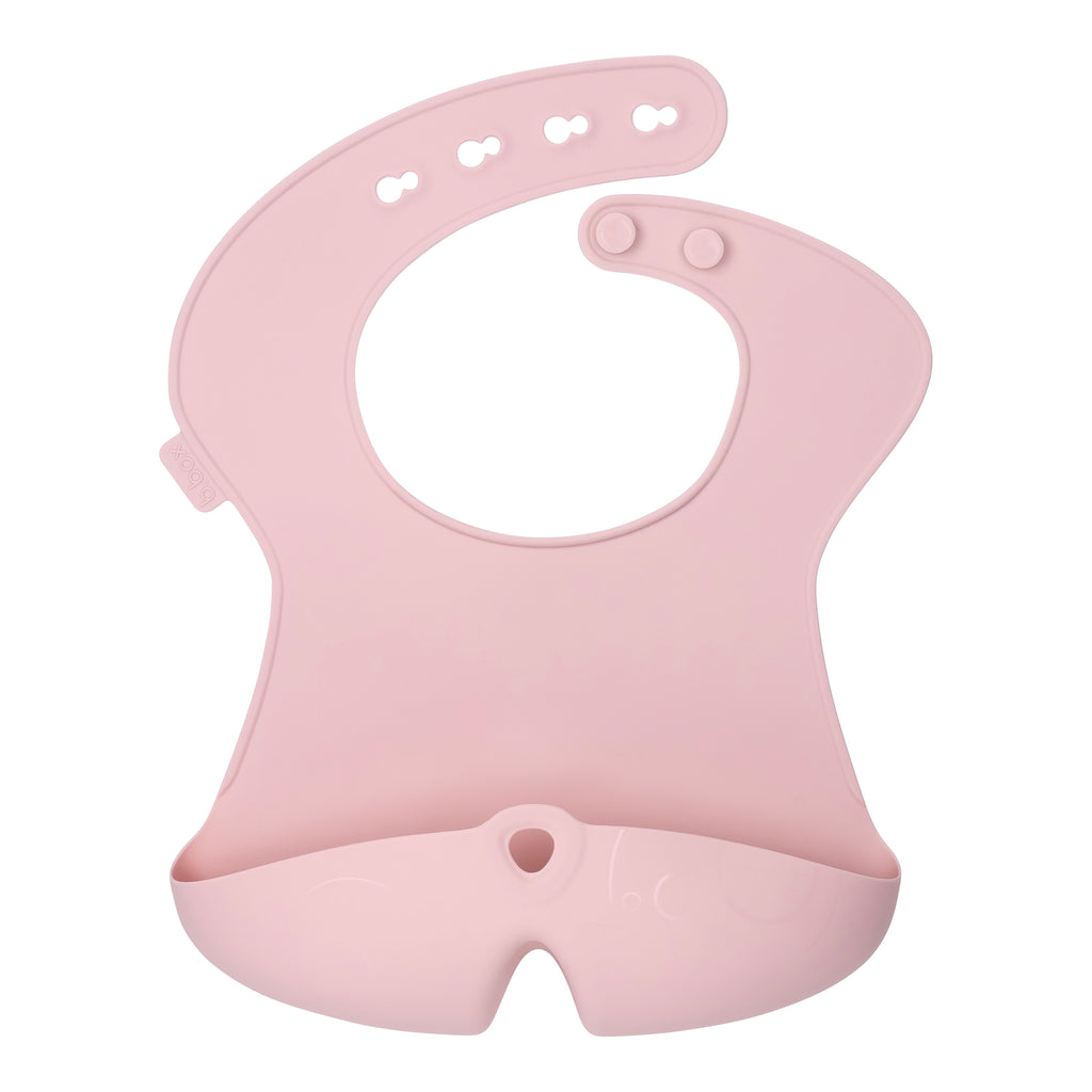 silicone bib - blush