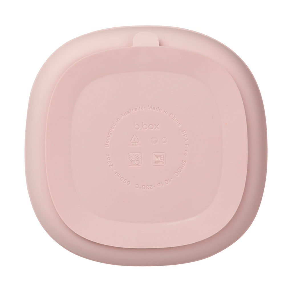 silicone plate + lid - blush