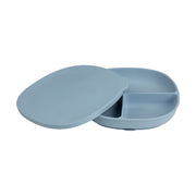 silicone plate + lid - ocean