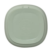 silicone plate + lid - sage