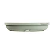 silicone plate + lid - sage