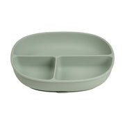 silicone plate + lid - sage