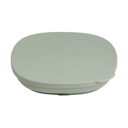 silicone plate + lid - sage