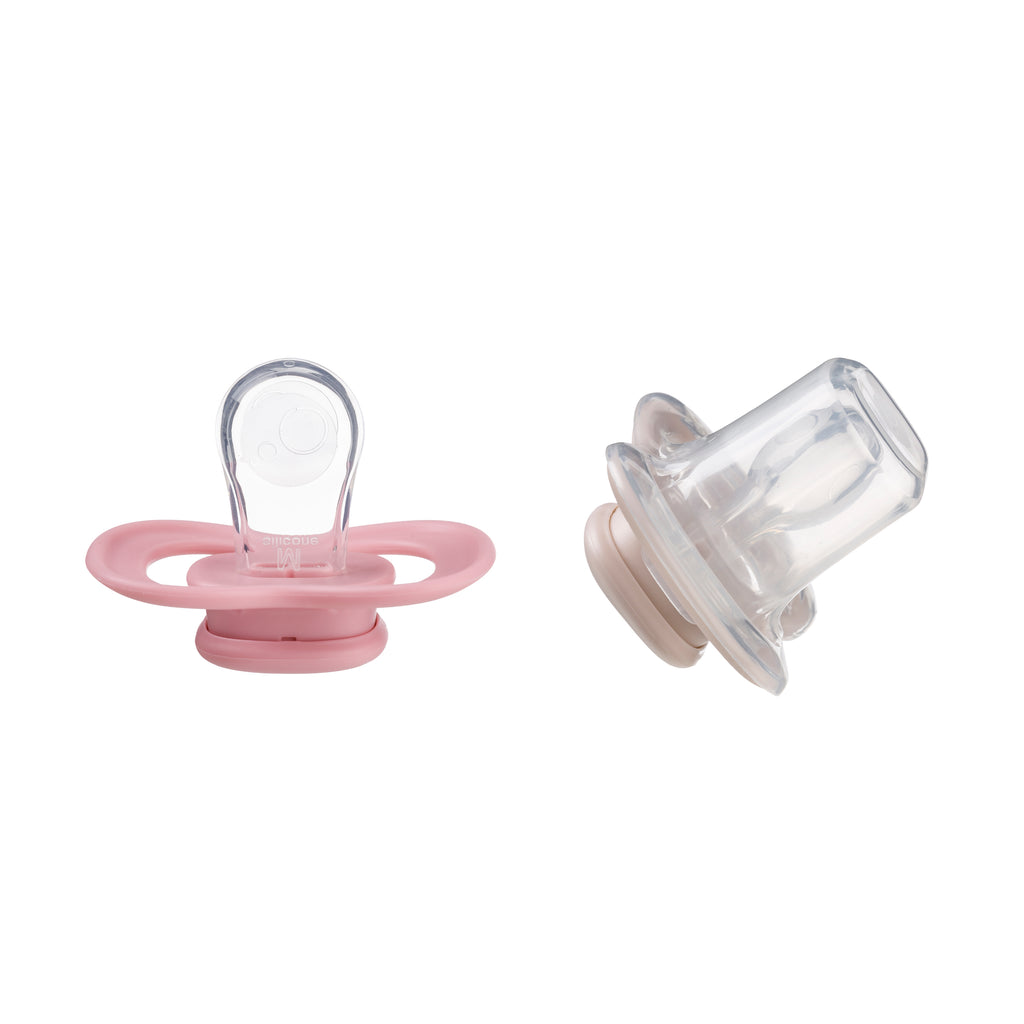 soother duo silicone - berry + blush