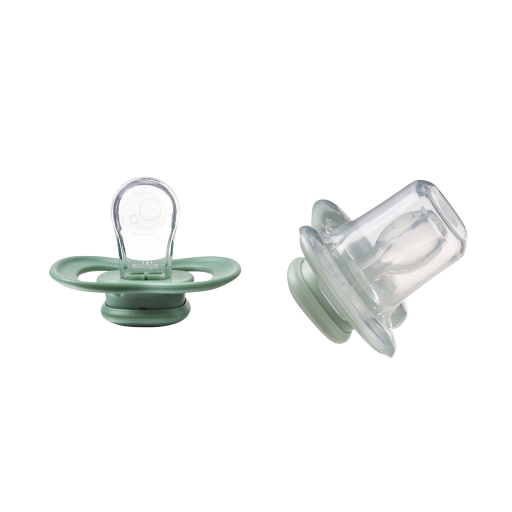 soother duo silicone - forest + sage