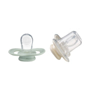 soother duo silicone - sage + vanilla