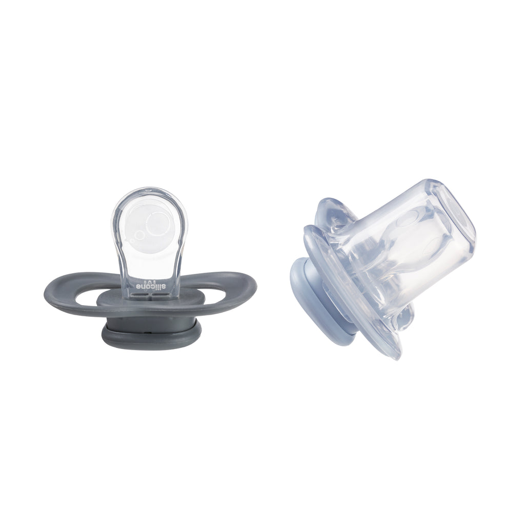 soother duo silicone - storm + sky