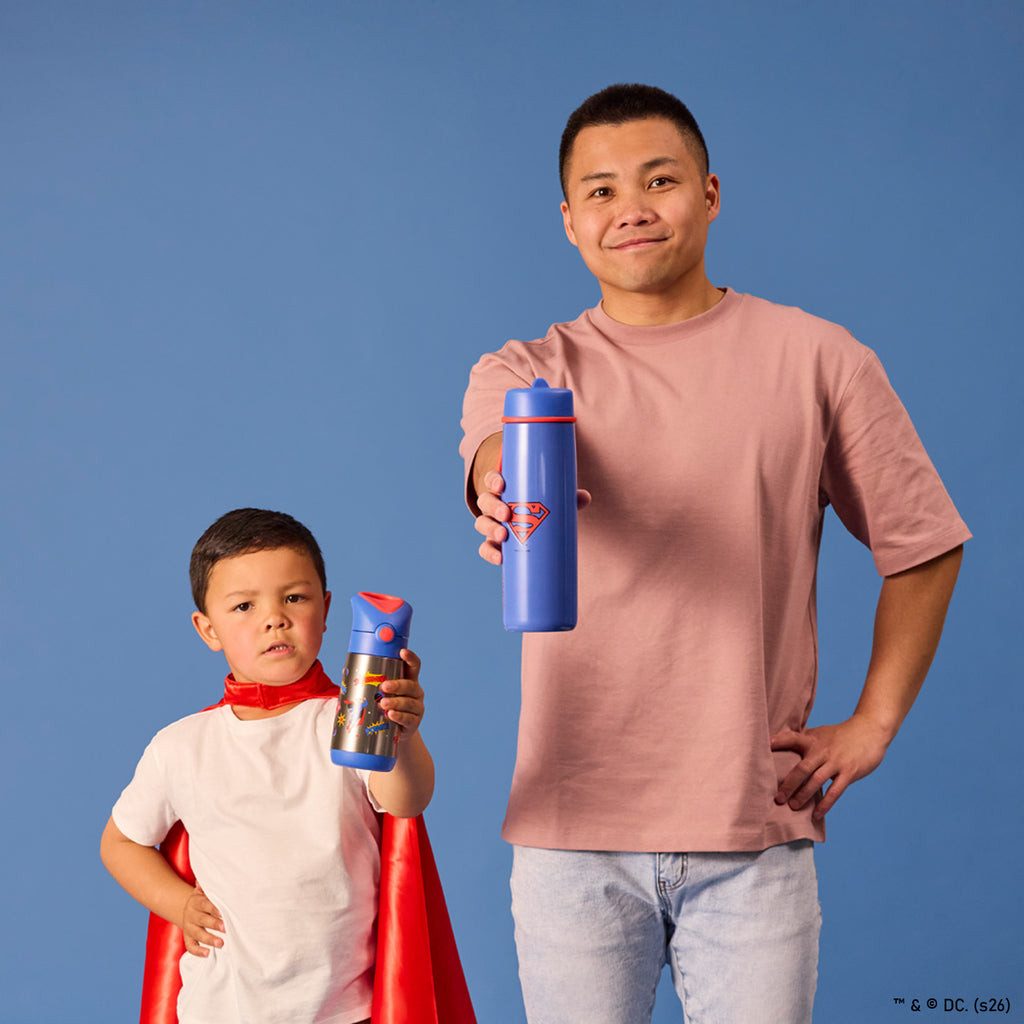 SUPERMAN by b.box - 350mL insulated drink bottle