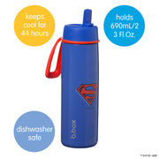 SUPERMAN by b.box - 690mL insulated flip top bottle