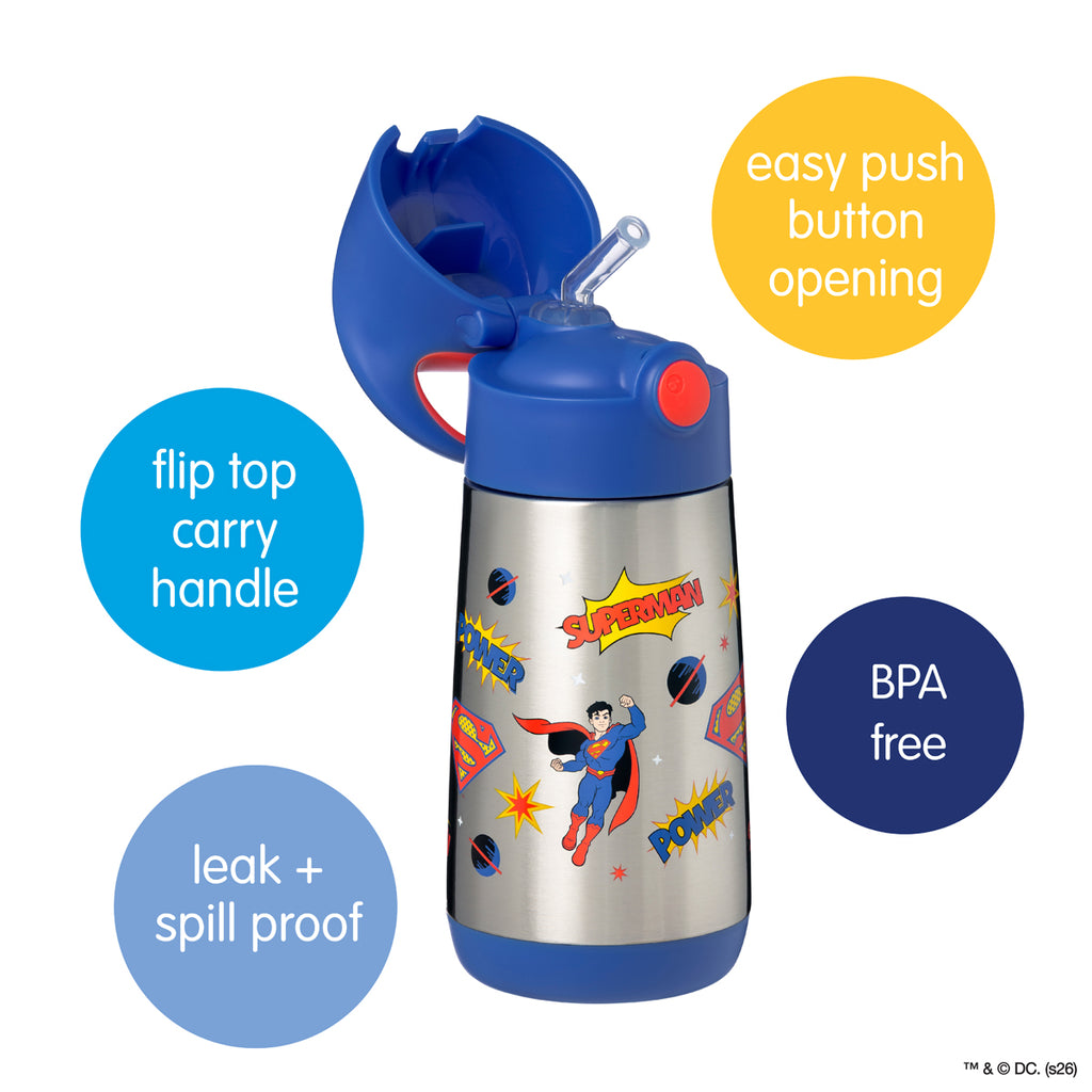 SUPERMAN by b.box - 350mL insulated drink bottle