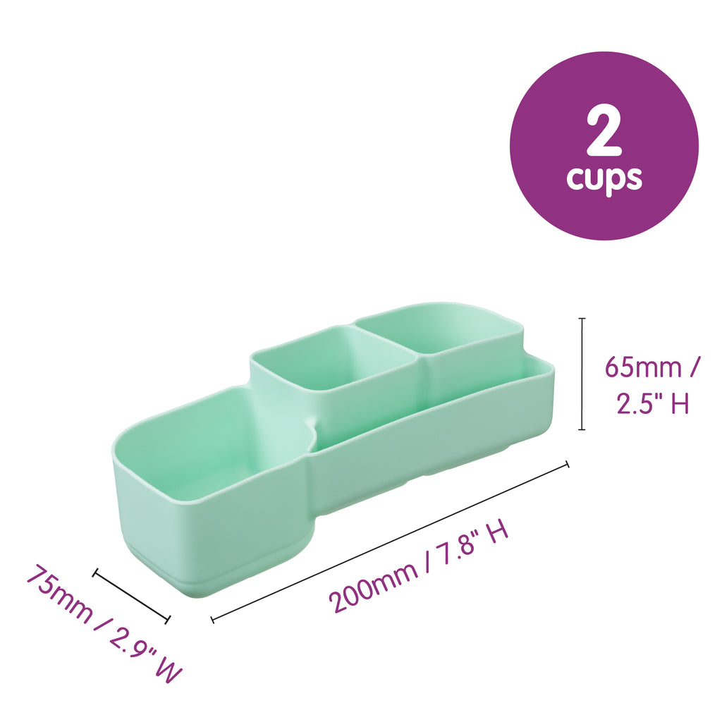 silicone bento tray - lunchbox - cosmic