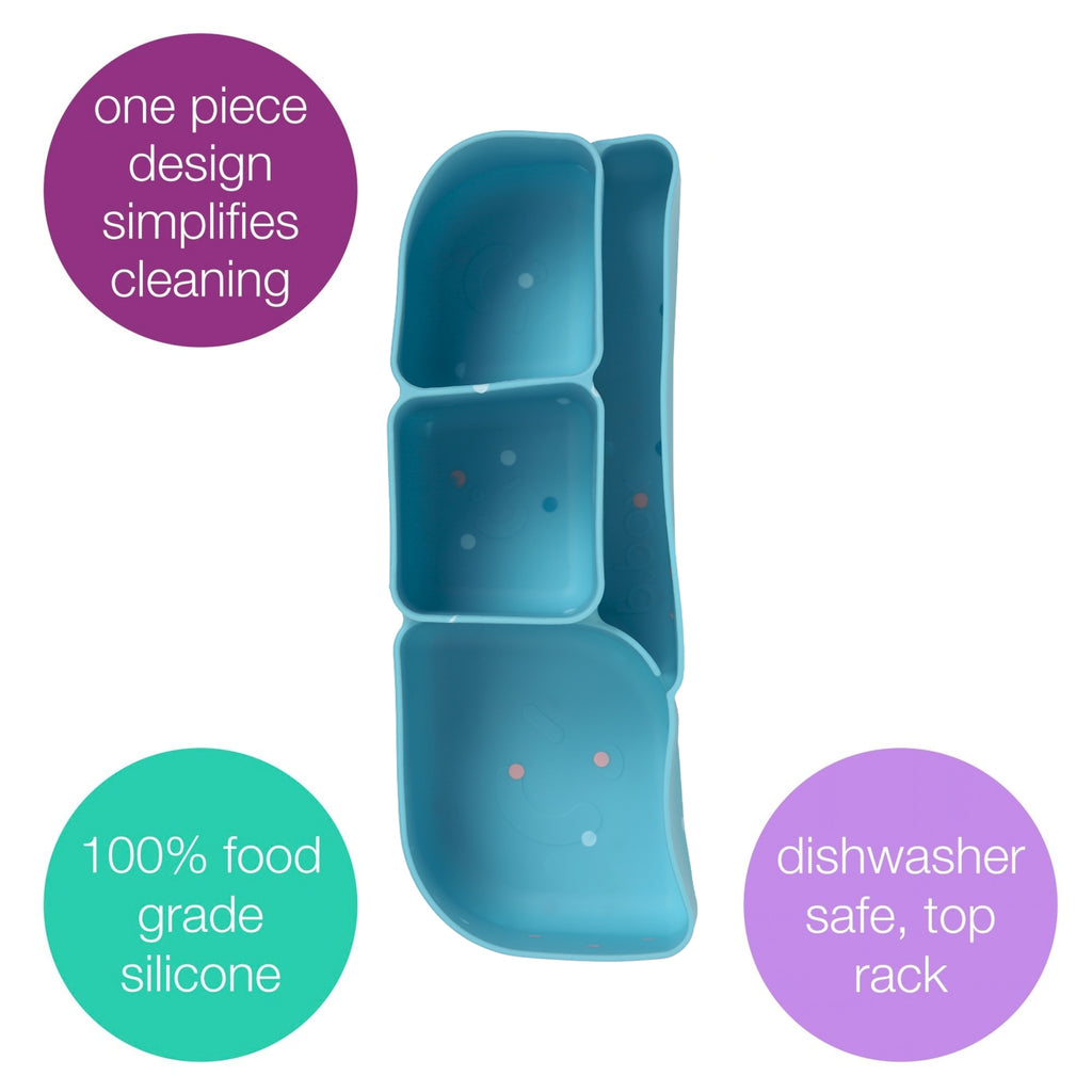 silicone bento tray - lunchbox - confetti