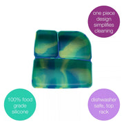 silicone bento buddy - lunchbox - electric jungle