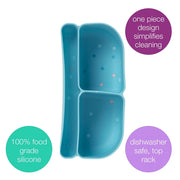silicone bento tray - mini lunchbox - confetti