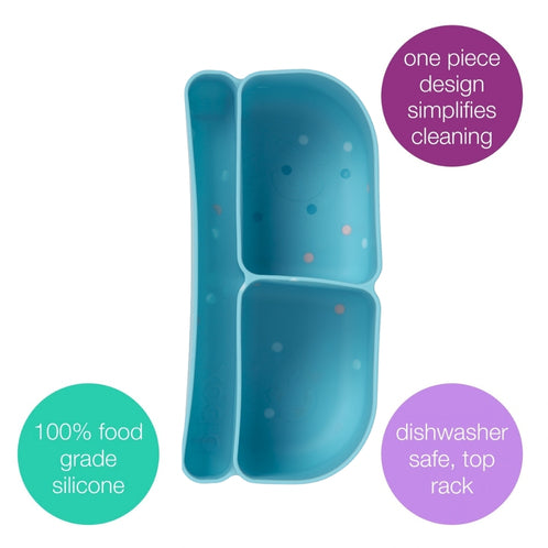 silicone bento tray - mini lunchbox - confetti