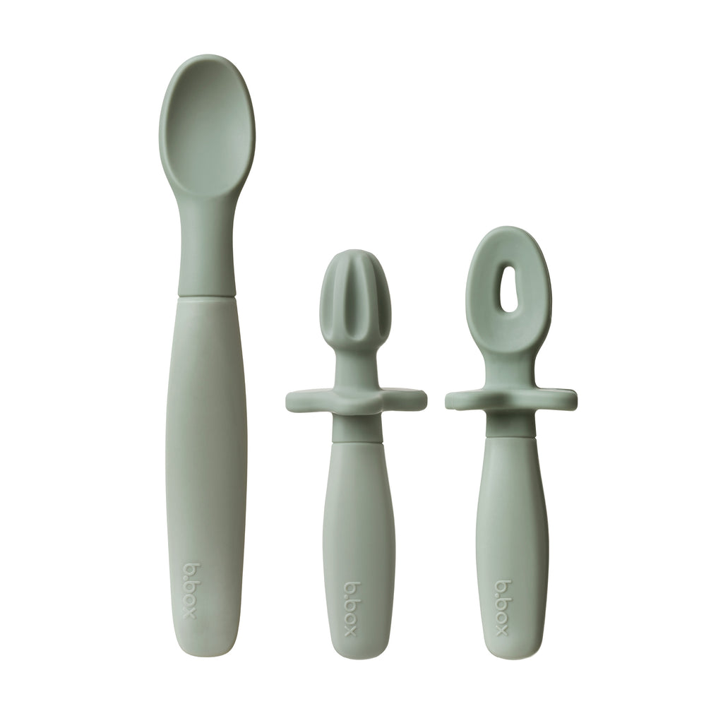 weaning cutlery trio - sage