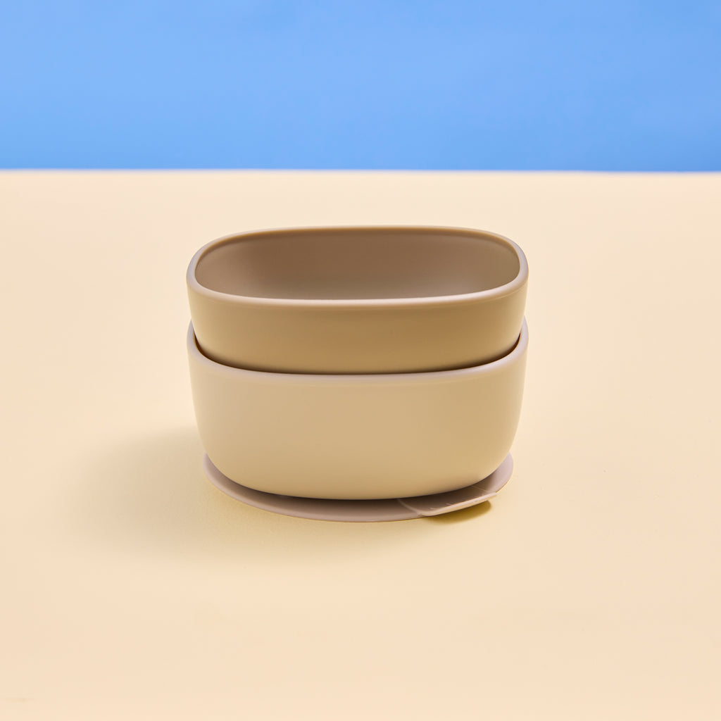 suction bowl duo - latte