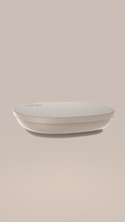 silicone plate + lid - latte