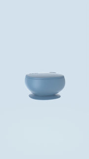 silicone bowl + lid  - ocean