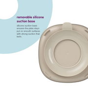 2 in 1 suction plate - latte