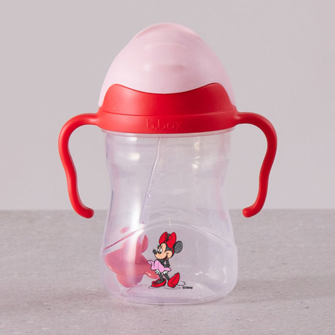 Disney - Minnie Mouse sippy cup and travel bib + spoon bundle