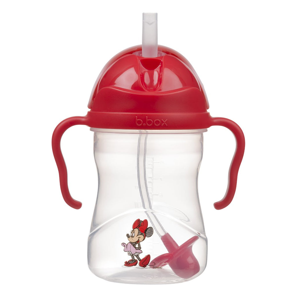 Disney - Minnie Mouse sippy cup and travel bib + spoon bundle