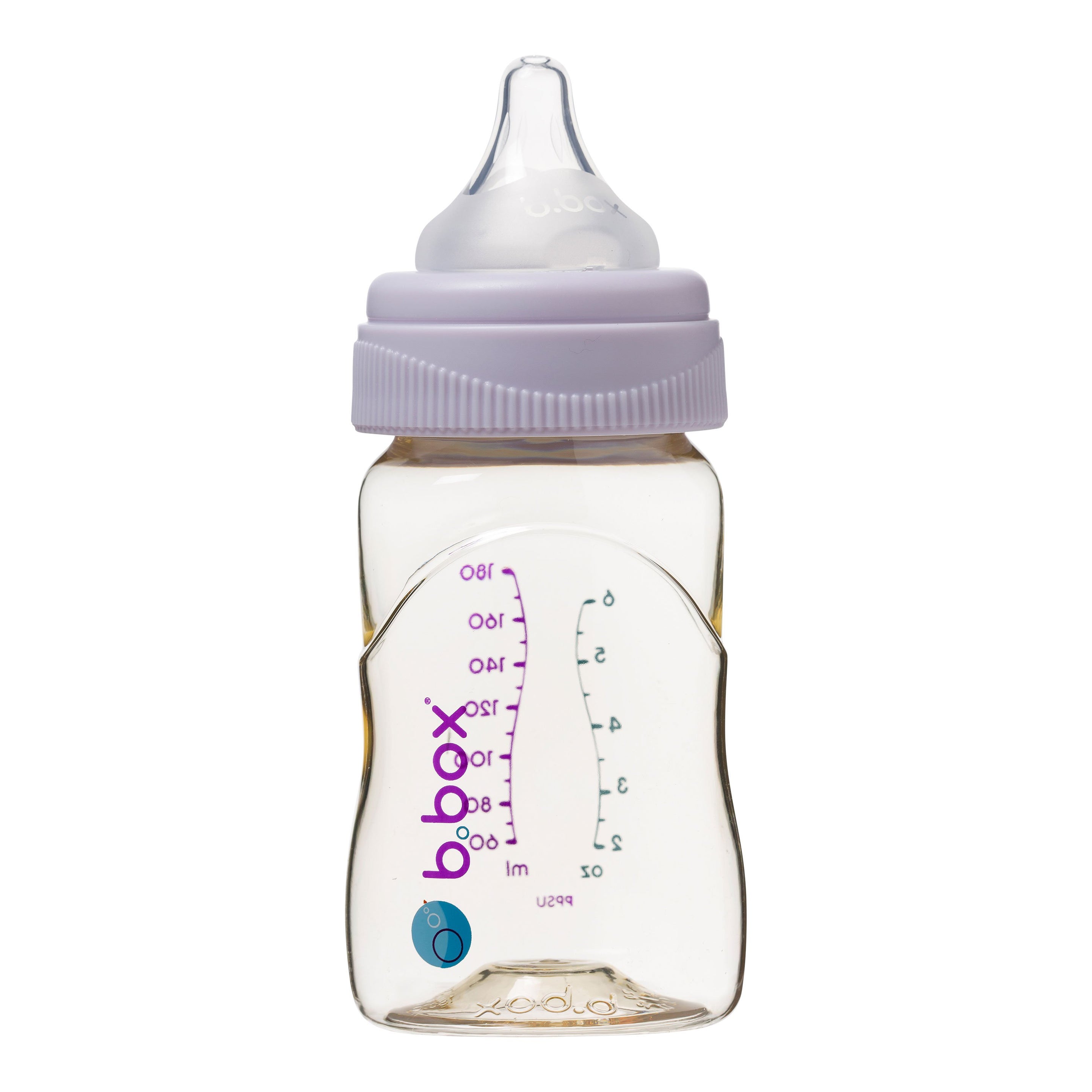 PPSU Baby Bottle - 180ml Peony - b.box for kids