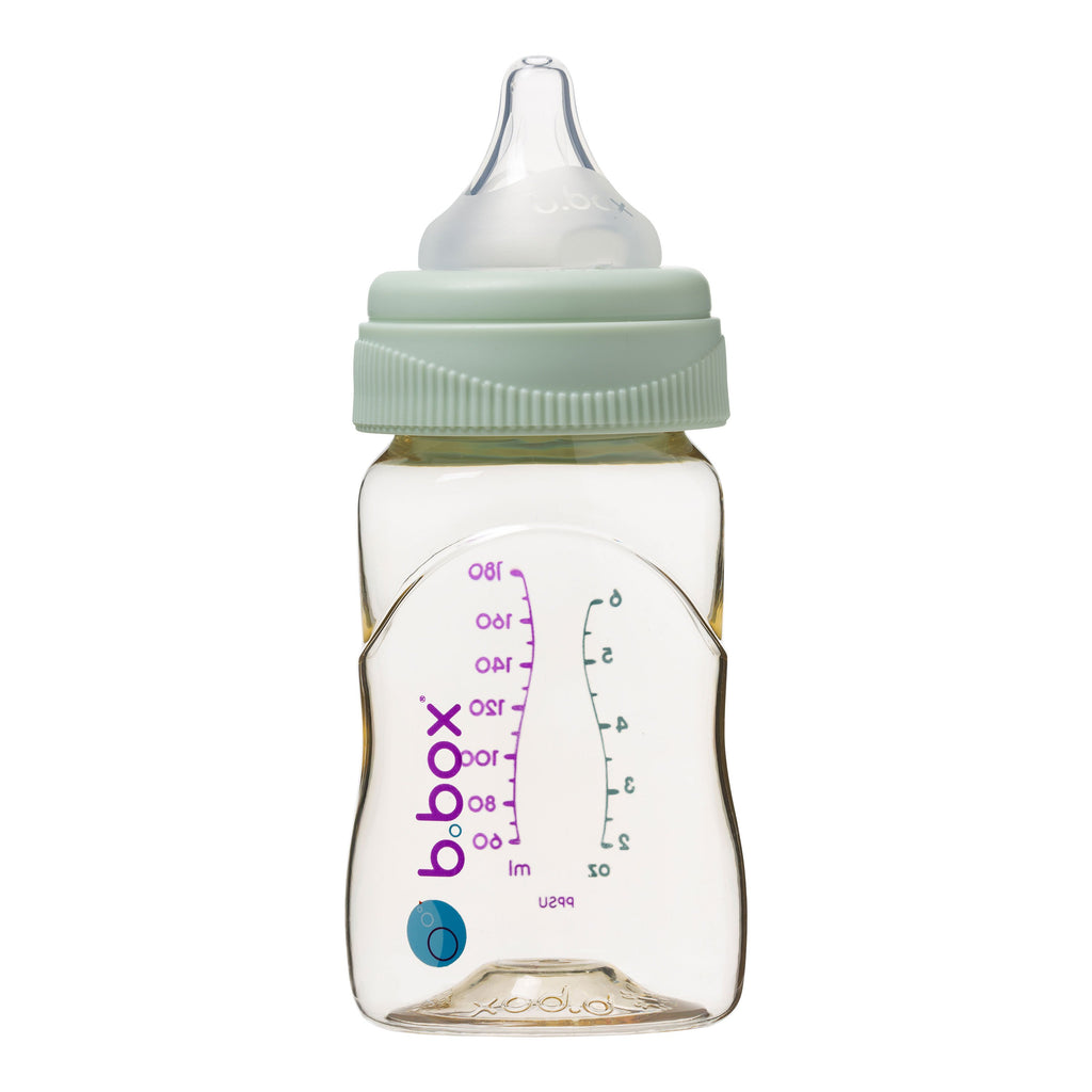 PPSU Baby Bottle - 180ml Sage - b.box for kids