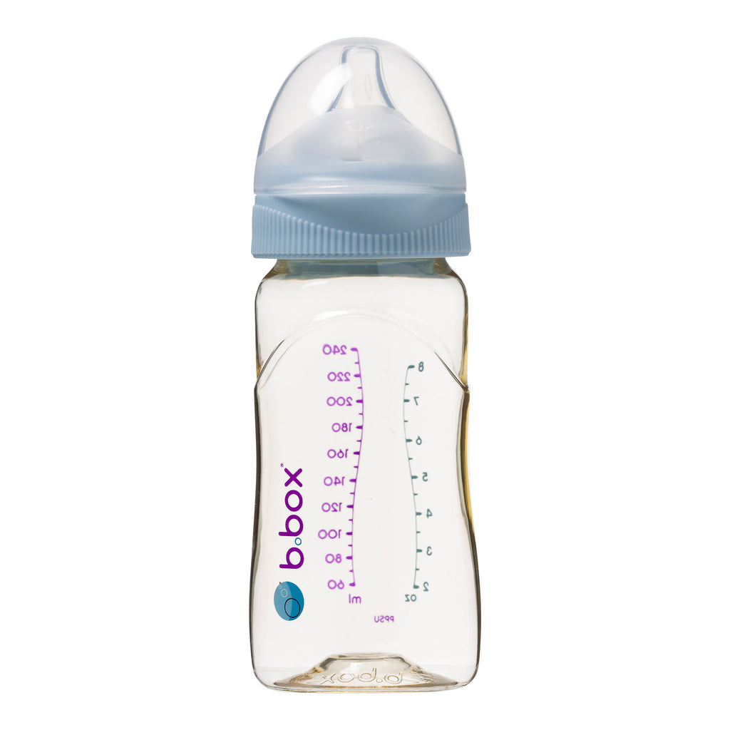 PPSU Baby Bottle - 240ml Lullaby Blue - b.box for kids