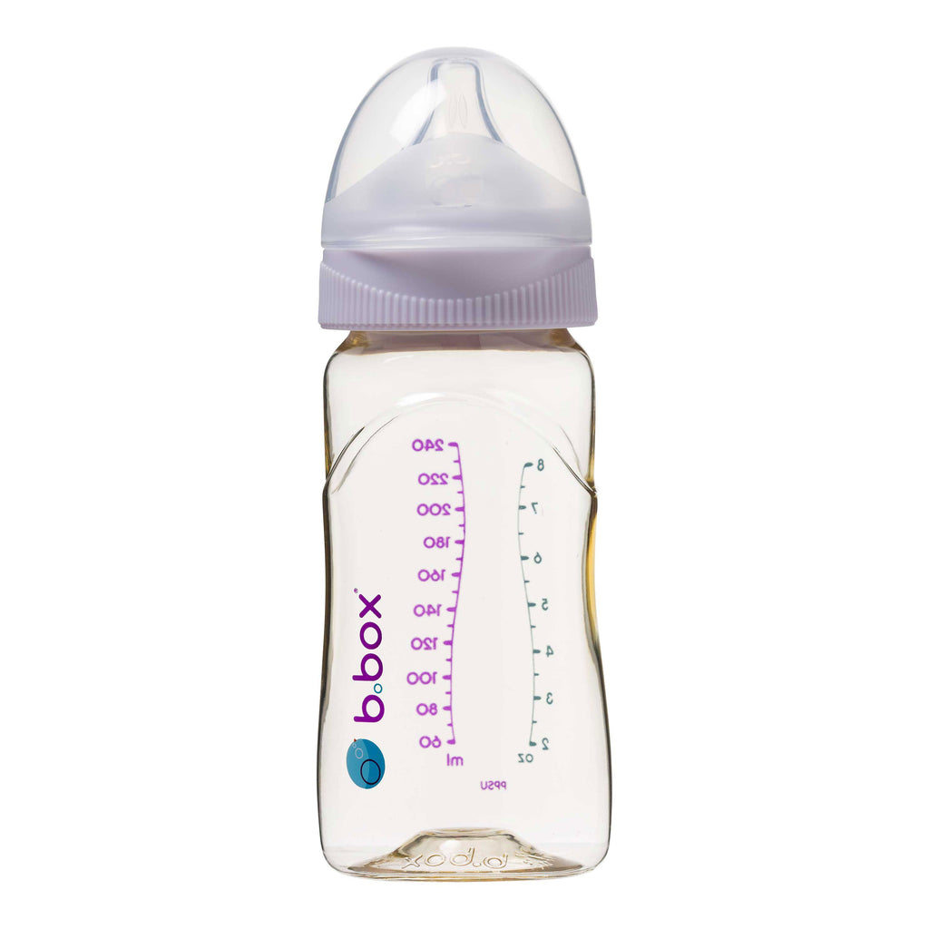PPSU Baby Bottle - 240ml Peony - b.box for kids