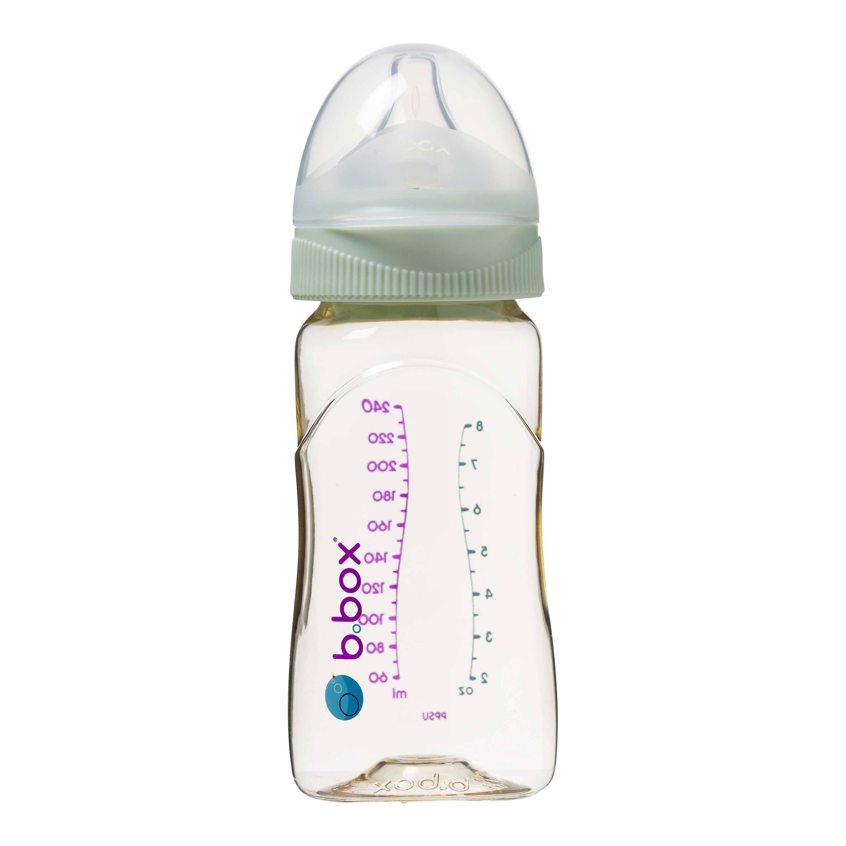 PPSU Baby Bottle - 240ml Sage - b.box for kids