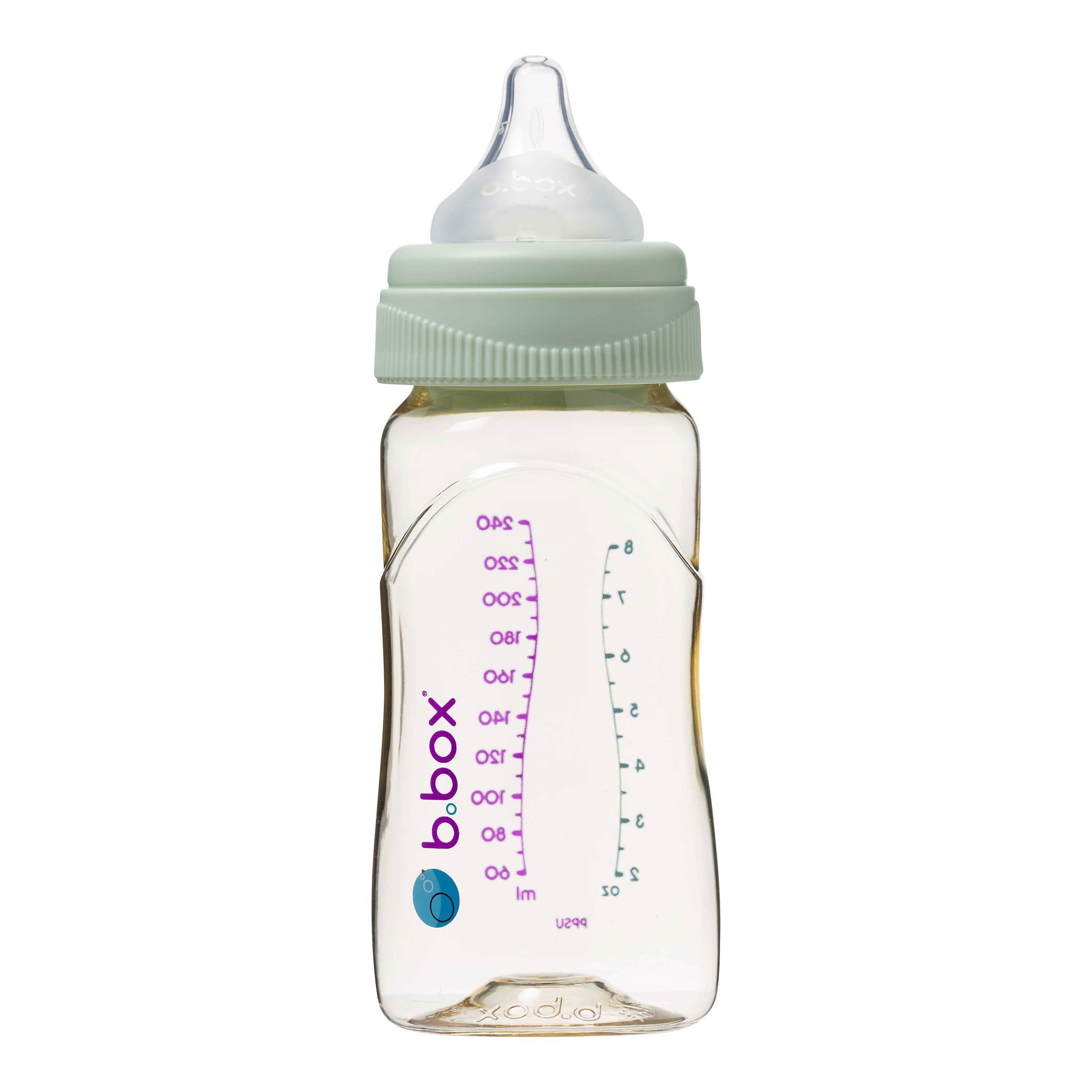 PPSU Baby Bottle - 240ml Sage - b.box for kids