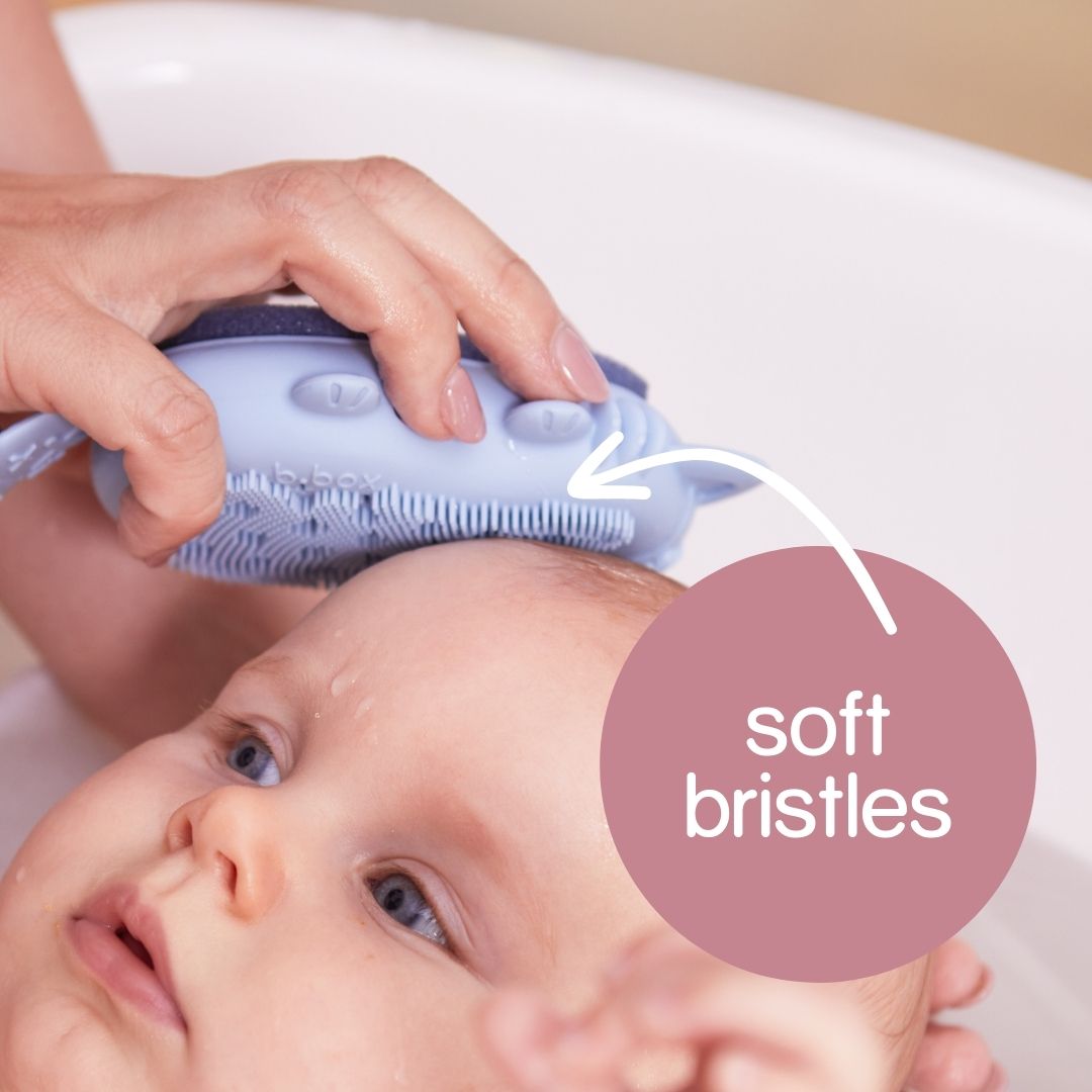 Baby bath silicone sales brush