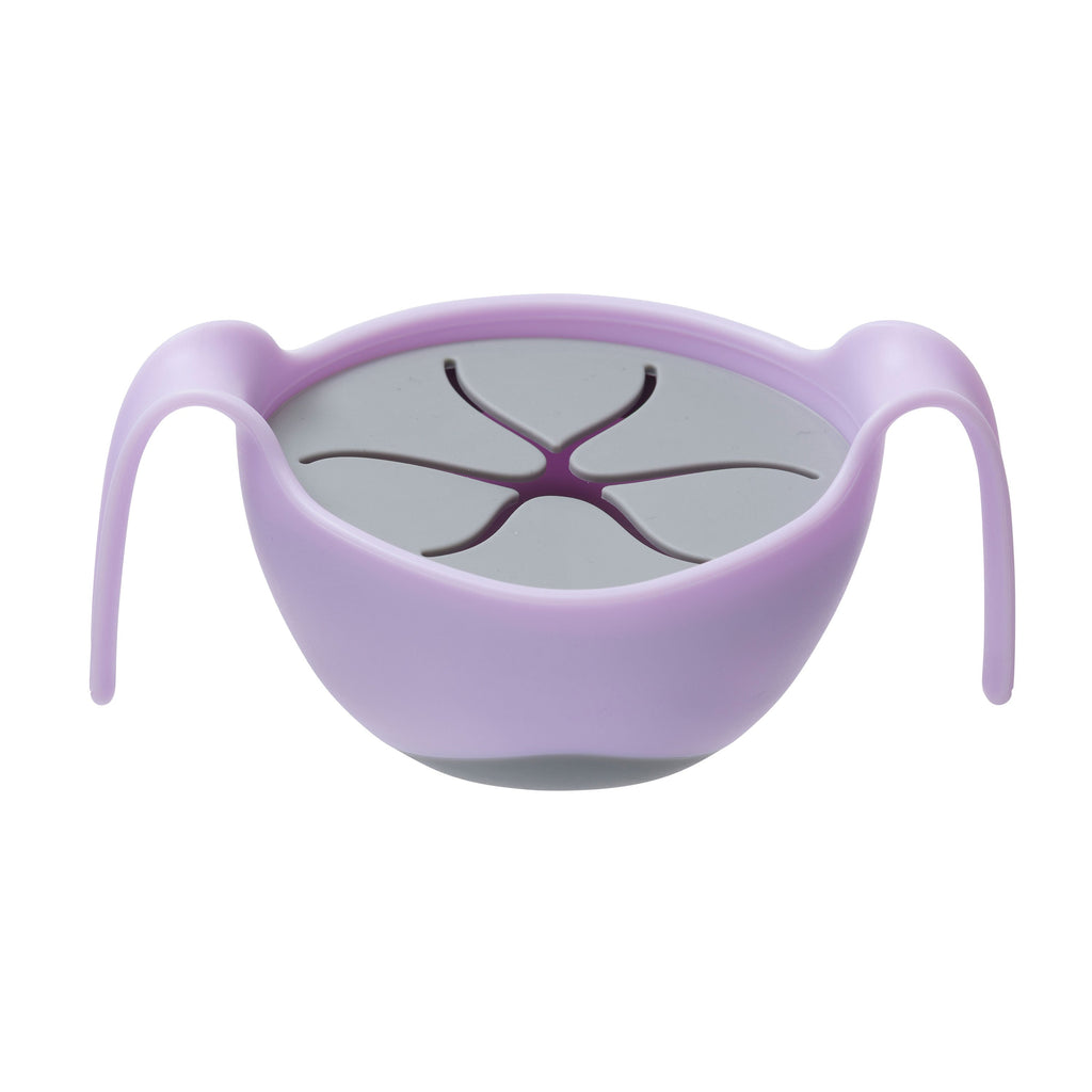 Bowl + straw - boysenberry - b.box for kids