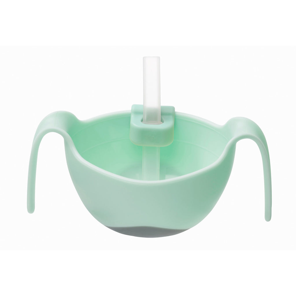 Bowl + straw - pistachio - b.box for kids