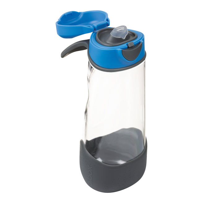 sport spout 600ml bottle - blue slate - b.box for kids
