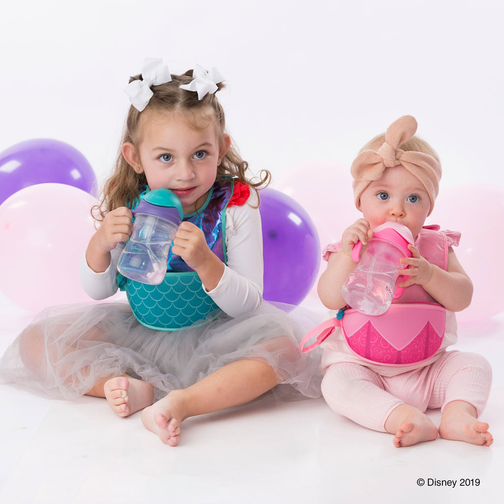 children with Disney - Aurora travel bib + flexible spoon (selected regions only) - b.box for kids
