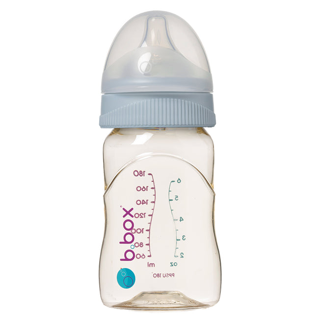 PPSU Baby Bottle - 180ml Lullaby Blue - b.box for kids
