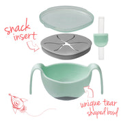 Bowl + straw - pistachio - b.box for kids