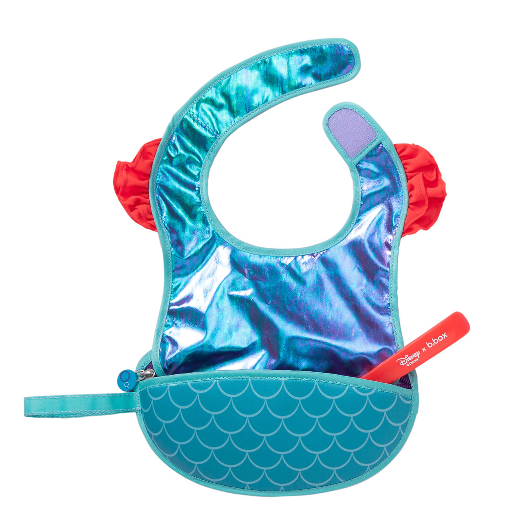 Disney - Ariel travel bib + flexible spoon - b.box for kids
