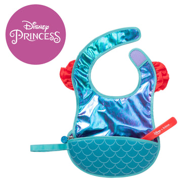 Disney - Ariel travel bib + flexible spoon