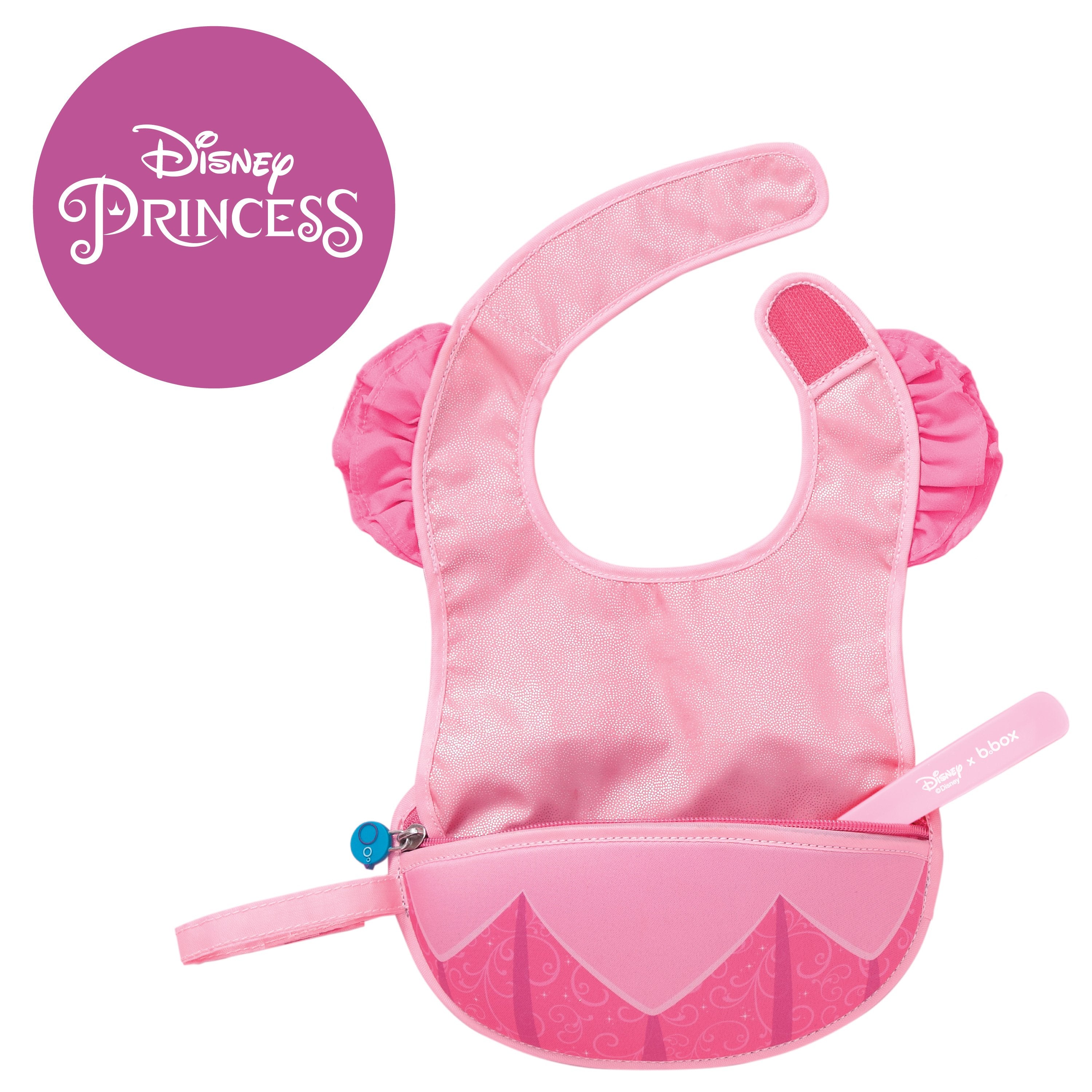 Disney Aurora travel bib flexible spoon selected regions only