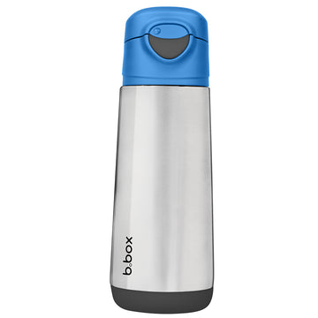 500mL insulated sport spout bottle  - blue slate