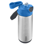 500ml insulated sport spout bottle - blue slate - b.box for kids